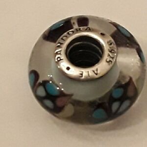 Pandora Butterfly Kisses Murano glass charm  925 ALE